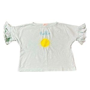 Everbloom Hello Sunshine Boxy Fit Ruffle Sleeve Tshirt